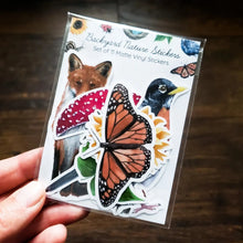 Load image into Gallery viewer, Backyard Nature Sticker Pack, Set of 11 Stickers
