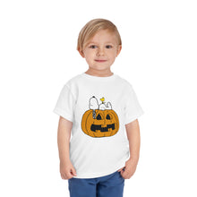 Load image into Gallery viewer, Snoopy Woodstock pumpkin tshirt - Toddler Sizes
