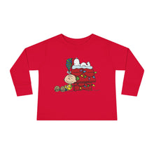 Load image into Gallery viewer, Christmas Snoopy Toddler Long Sleeve Tee
