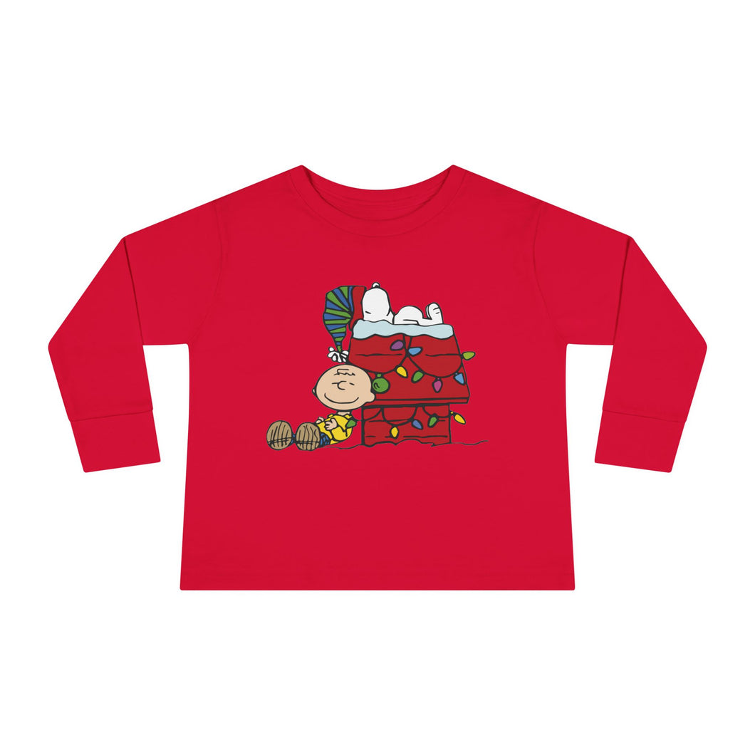 Christmas Snoopy Toddler Long Sleeve Tee