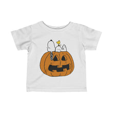 Load image into Gallery viewer, Snoopy Woodstock pumpkin Tshirt - Baby Sizes
