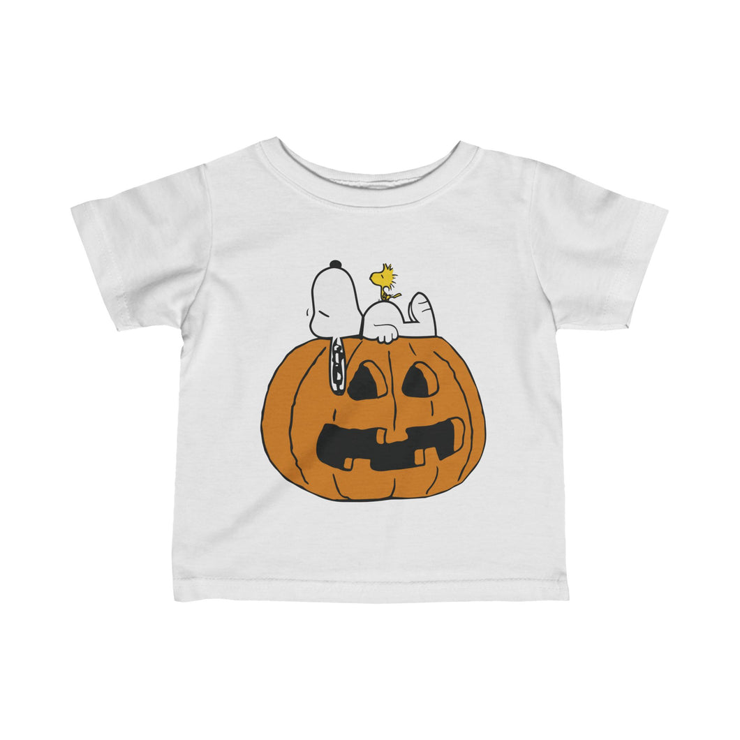 Snoopy Woodstock pumpkin Tshirt - Baby Sizes