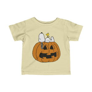 Snoopy Woodstock pumpkin Tshirt - Baby Sizes