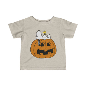 Snoopy Woodstock pumpkin Tshirt - Baby Sizes