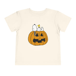 Snoopy Woodstock pumpkin tshirt - Toddler Sizes