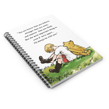 Load image into Gallery viewer, Winnie the Pooh Spiral Notebook - JournalRuled Lines,Creative Writing, Notes Ideas Inspiration, Baby shower notes, devotional notebook
