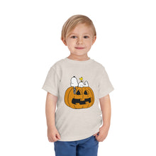 Load image into Gallery viewer, Snoopy Woodstock pumpkin tshirt - Toddler Sizes
