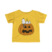 Load image into Gallery viewer, Snoopy Woodstock pumpkin Tshirt - Baby Sizes
