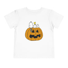 Load image into Gallery viewer, Snoopy Woodstock pumpkin tshirt - Toddler Sizes
