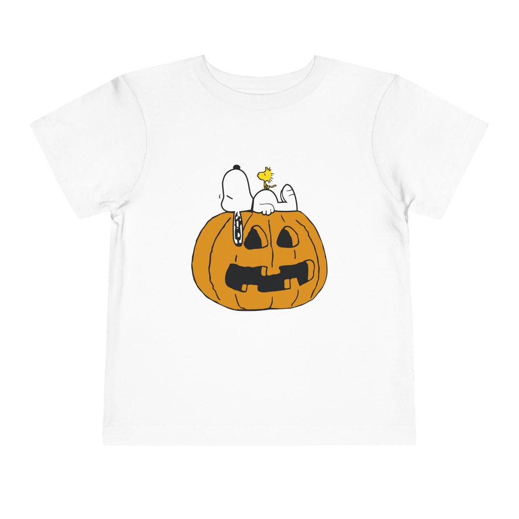 Snoopy Woodstock pumpkin tshirt - Toddler Sizes