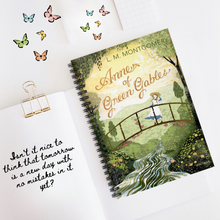 Load image into Gallery viewer, Anne of green gables Spiral Notebook  - Ruled Line - Storybook cover - Journal diary for the bibliophile
