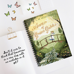 Anne of green gables Spiral Notebook  - Ruled Line - Storybook cover - Journal diary for the bibliophile