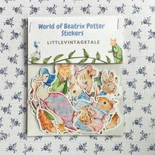 Load image into Gallery viewer, Beatrix Potter World Stickers - PACK of 10 , vinyl Waterproof sticker for notebooks, water bottle, laptops and more
