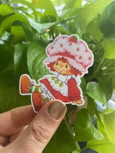 Strawberry Girl Stickers - PACK of 8