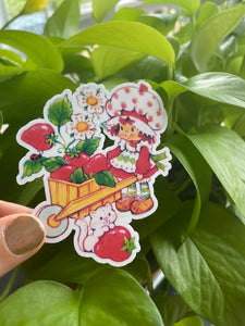 Strawberry Girl Stickers - PACK of 8