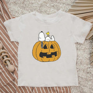 Snoopy Woodstock pumpkin Tshirt - Baby Sizes