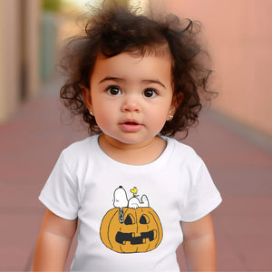 Snoopy Woodstock pumpkin Tshirt - Baby Sizes