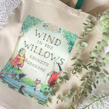 Load image into Gallery viewer, Wind in the Willows Storybook tote bag - Library bag for kids - gifts for reader
