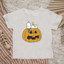 Load image into Gallery viewer, Snoopy Woodstock pumpkin tshirt - Toddler Sizes
