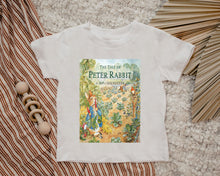 Load image into Gallery viewer, Peter Rabbit Toddler/kids White Tshirt - Spring and Easter Season
