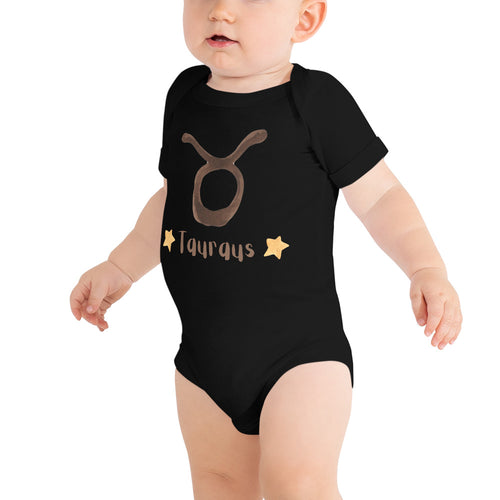 Baby Tauraus short sleeve one piece - Zodiac sign onsie