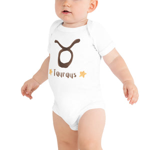 Baby Tauraus  short sleeve one piece - Zodiac sign onsie