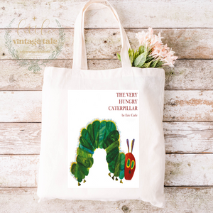 The Very hungry Caterpillar book cover tote 