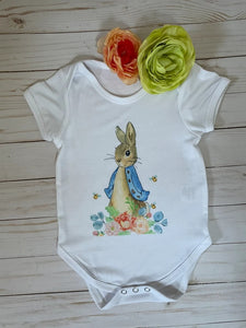 Easter Onesie Peter Rabbit baby Short sleeve bodysuit Spring