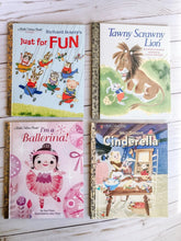 Load image into Gallery viewer, A Little Golden Book - Cinderella -I am a ballerina - Tawny Scrawny lion - Richard Scarry
