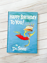 Load image into Gallery viewer, Happy Birthday to You Dr. Seuss Vintage Copy 1987
