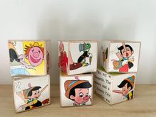 Load image into Gallery viewer, Pinocchio Disney wooden blocks nursery story books
