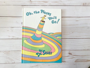 Oh the Places you'll go Dr. Seuss  Vintage 1990