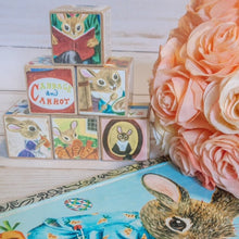 Load image into Gallery viewer, Wood blocks when Bunny grows up - little golden book collection
