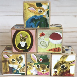 Wood blocks when Bunny grows up - little golden book collection