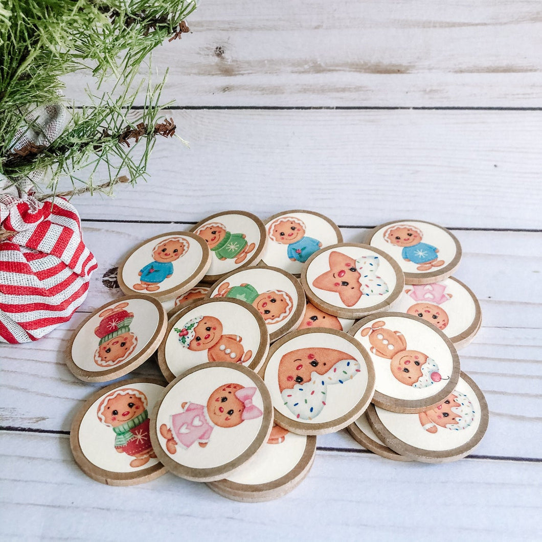 Christmas Gingerbread memory matching game