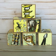 Load image into Gallery viewer, Madeline in Paris Wooden Blocks - Ludwig Bemelmans - story book blocks
