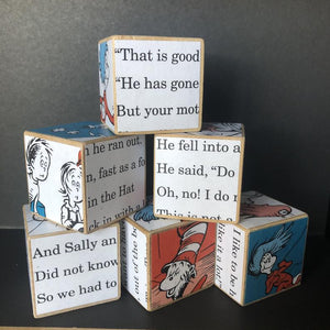 Dr Seuss The Cat in the Hat nursery Blocks