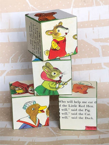 Richard Scarry Wood blocks ~ Storybook Animal Nursery Tales