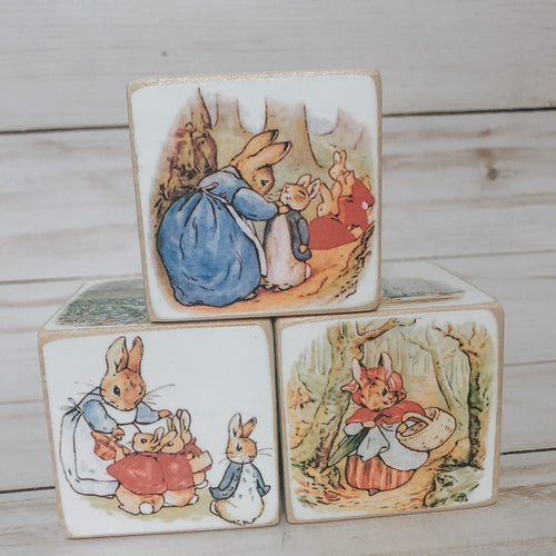 Peter rabbit nursery blocks 