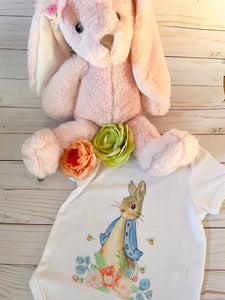 Peter Rabbit onesie baby Short sleeve bodysuit Spring- Baby shower gift