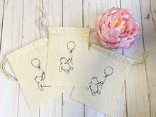 Load image into Gallery viewer, Winnie the Pooh favor bags Birthday Party favors for kids SET OF 5 BAGS - Baby shower goodie bags
