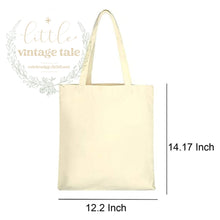 Load image into Gallery viewer, Spring nature tote bag, kids reusable foraging bag, library and outdoors
