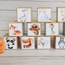 Load image into Gallery viewer, Baby Animals Nursery Wooden blocks ~ 1 Block
