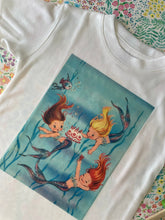 Load image into Gallery viewer, Kids Mermaid Birthday Tshirt - Vintage retro Style - Birthday Girls Tshirt
