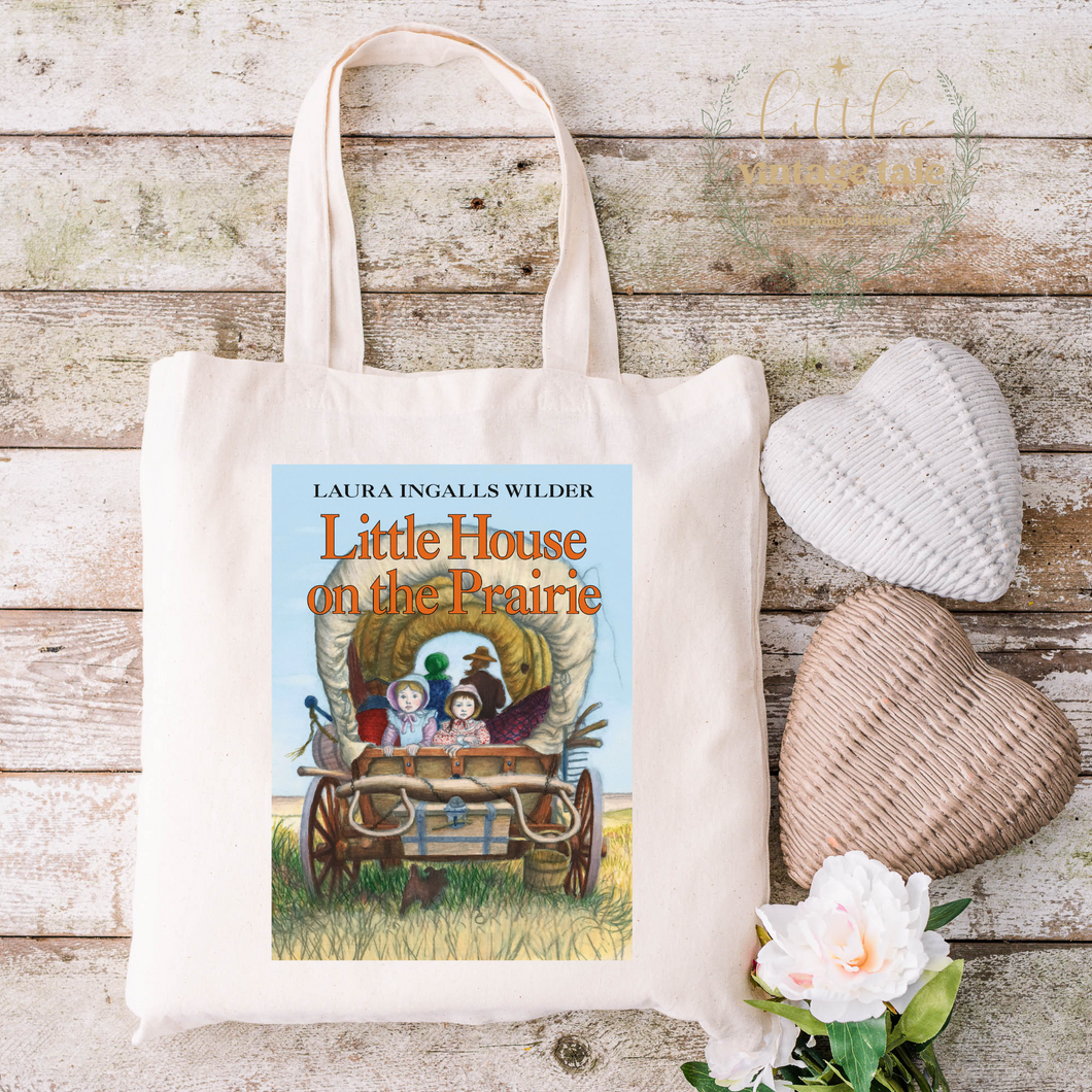 Little house on the prairie Storybook canvas Tote bag